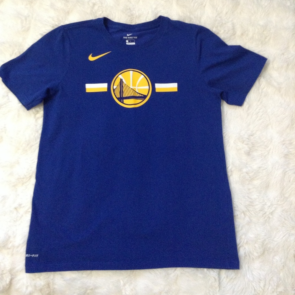 Golden State Warriors Nike Boys Blue Graphic Tee - Size L